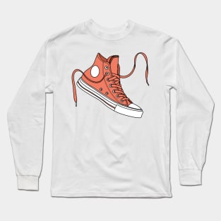 Peach high tops Long Sleeve T-Shirt